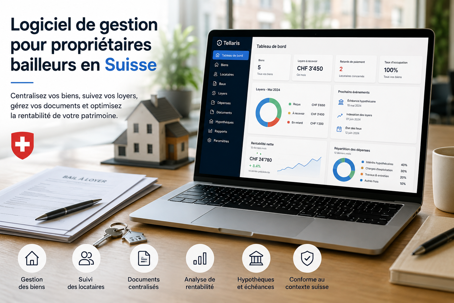 Quel logiciel de gestion choisir pour un propriétaire bailleur en Suisse ?